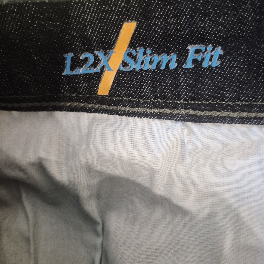 Slim Fit Men's Dark Indigo Jeans - Picture 7 of 7